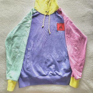 Teddy fresh hoodie colour block pastel